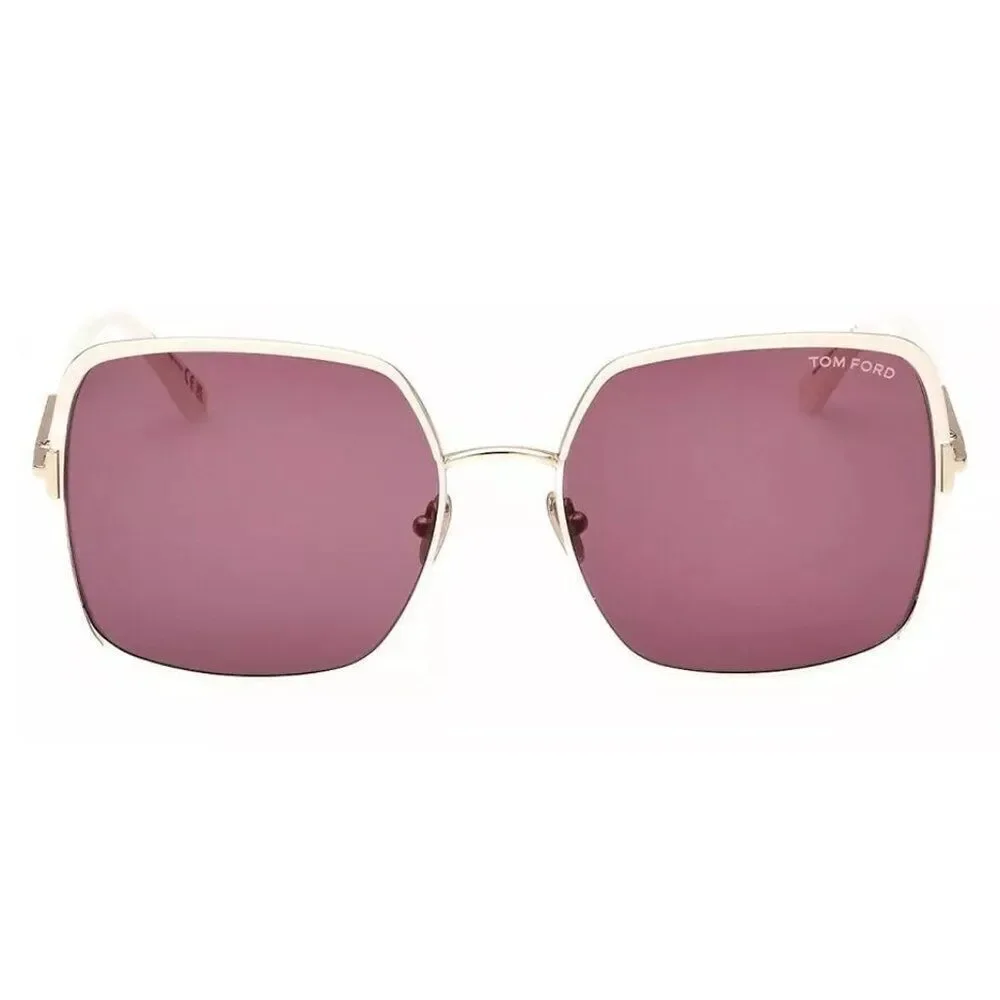 New Authentic Tom Ford Brianna FT100615 327-60 Butterfly Sunglasses